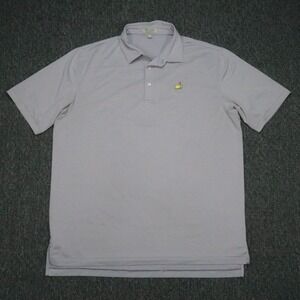 Peter Millar Shirt Mens Extra Large Purple Striped Masters Polo Augusta National